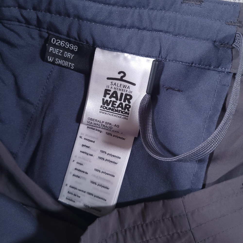 Salewa Shorts Womens Small Gray‎ Puez Dry Trekking Hiking Pockets 7" Inseam - Picture 8 of 9